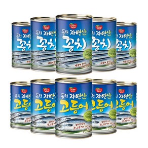 [동원] 꽁치 300g x 5캔 + 고등어 300g x 5캔, 10개