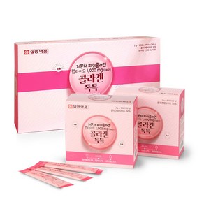 일양약품 콜라겐톡톡 60포/ 저분자 피쉬콜라겐 펩타이드 1000mg, 2개, 120g