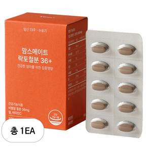 티읕 맘스메이트 락토 철분 36+ 30g, 60정, 1개