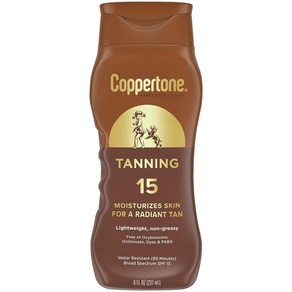 Coppertone 코퍼톤 SPF 15 태닝 로션 8 액량 온스 1병