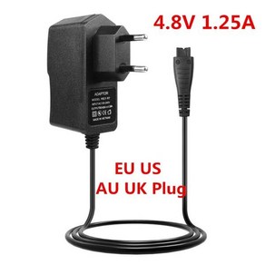 파나소닉호환 EES-RF31 ES-SF21 ES-LT2A ES-RT30 면도기 충전기용 AC 전원 어댑터 4.8V 1.25A, [03] UK, 1개