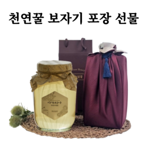 장천수벌꿀 자연산 아카시아 꿀 전통매듭 보자기포장 명절선물, 1개, 2.4kg