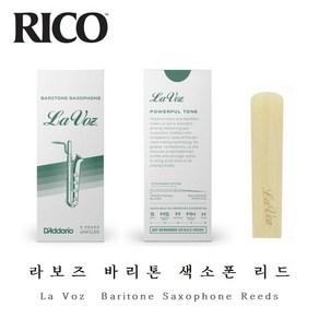 RICO 라보즈 바리톤 색소폰 리드, 색소폰 바리톤 (Baitone), Medium (미디움), 1개