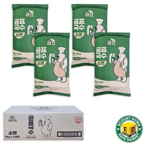 (무)곰표 소면국수(실온 3Kg)X4개, 4개, 3kg