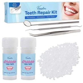 Teeth Repai Kit Tempoay Teeth eplacement kit Moldable False Teeth, 1개