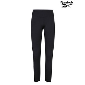 리복 Reebok 여성 블랙 트레이닝 WOR 로고 레깅스 REPA1F330BK