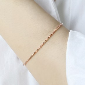 14k 18k 1.5mm 미라볼 체인 팔찌