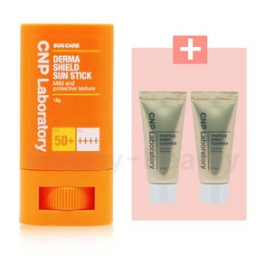 CNP 차앤박 더마 쉴드 선스틱 (SPF 50+PA++++) 기획 상품 [ 프로폴리스 아미노 폼 62ml 증정] / 한정기획 상품 / 자외선 차단제 / 편안한 사용감, 1개, 18g