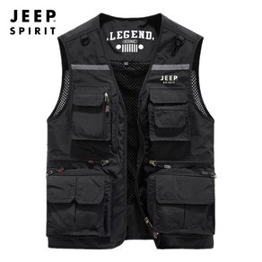 JEEP SPIRIT 정품 아웃도어 조끼 낚시 조끼 등산 조끼 작업 조끼 JC0561-TXB