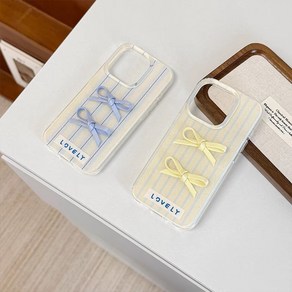 크레용샵 스트라이프 리본 아이폰케이스