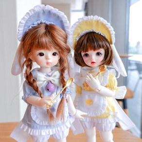 구체관절인형 26cm 슈트 세트 의상 옷 USD BJD 액세서리 치마 드레스, 블루, 1개