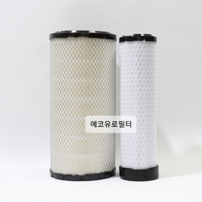 두산지게차 D35S-7/35SE-7 D40S-7/40SE-7/ D45S-7/D50SE-7 D70S-7/70SE-7 에어필터세트 G2엔진400504-00170 400504-00260, 1개