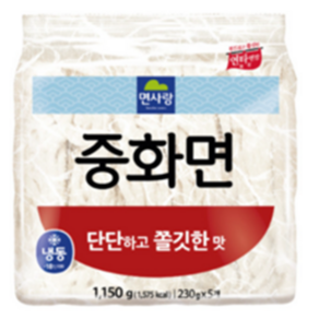 CN 면사랑 중화면 1150g 냉동 짜장 생면 자장면 국수 중국집 면 사리 중식 중화 업소용