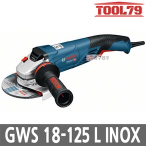 보쉬 GWS18-125L INOX 그라인더 5인치 1800W 킥백컨트롤 과부하방지 독일산, 1개