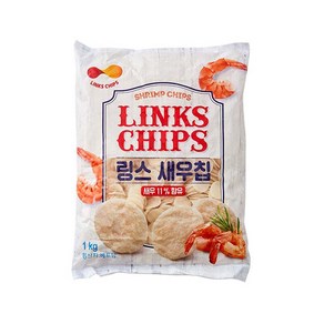 링스코리아 링스 새우칩 안주 스낵 과자, 1kg, 7개