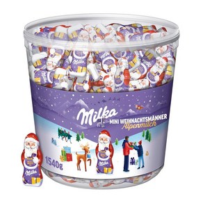 Milka 밀카 미니 산타클로스 1540g 크리스마스 초콜렛 대용량 선물용