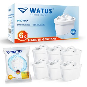 WATUS 필터 독일제 (브리타 정수기 맥스트라 필터 호환) 6개입, 6개, Watus_Pomax_6X