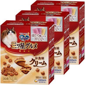 긴노스푼 미쯔보시 건식 고양이간식 고메, 3개, 180g
