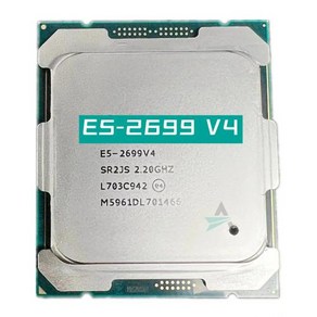 제온 CPU E5-2699V4 2.20GHz 22 코어 55M LGA2011-3 V4 프로세서 E5 2699, 한개옵션0