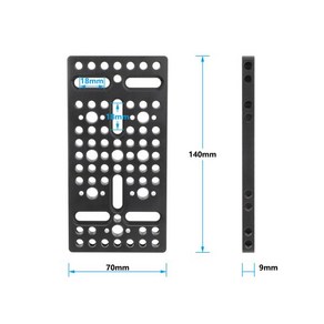 CAMVATE 다목적 마운팅 치즈 플레이트 ARRI 액세서리 마운트 소니 캐논 카메라 퀵릴리즈 베이스, 02 Type 2, 한개옵션1