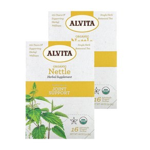 알비타 티 식물성 티 쐐기풀 Alvita Teas Botanical Tea Nettle, 2g, 1개