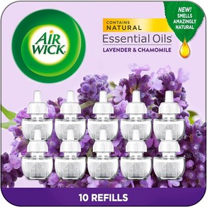 에어윅 Ai Wick Plug in Scented Oil Lavende & Chamomile 에어 프레쉬너 리필10개, 라벤다와 카모마일향  5리필, 1개