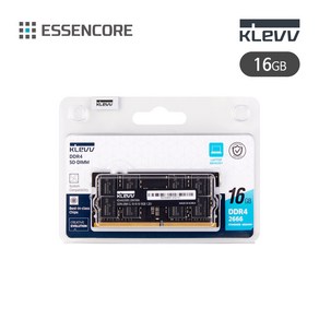 에센코어 KLEVV DDR4 16G PC4-21300 CL19 2666MHz 노트북용 파인인포 (하이닉스 칩 내장), 1개