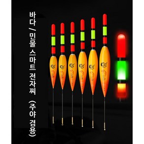 JD 바다 민물 스마트 전자찌 막대찌 3점등 대물 장대, 3개, JD03