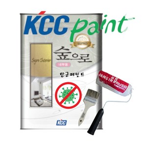 KCC 정품방균 페인트 18L 항박테리아 향균 곰팡이예방 가족건강, 백색, 1개