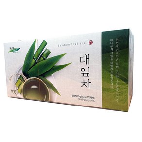 대나무건강나라 대잎차 100티백 대나무잎차 죽엽차, 100개입, 70g, 1개