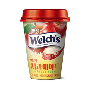 푸르밀 웰치사과에이드 250mLx20컵/100％과즙/사과주스, 20개, 250ml