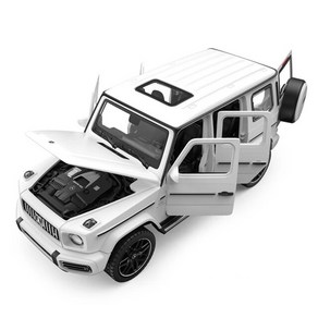 자동차 다이캐스트 1:32 Benz G63 SUV 오프로드, 2) White, 1개