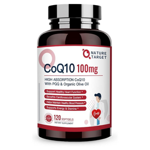 네이처타켓 고흡수 코큐텐 CoQ10 100mg PQQ 올리브오일 함유 120소프트젤, 120정, 1개