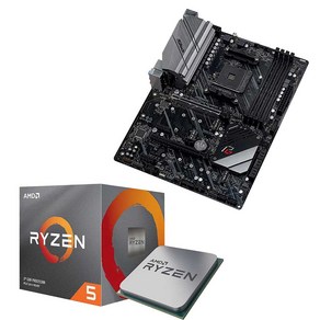 ASRock X570 PG4 메인보드 + AMD Ryzen 5 3600X CPU 번들 게이밍/그래픽 작업용 백패널 미포함