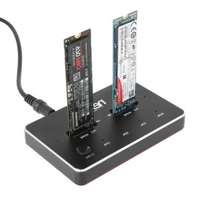 USB C타입 Nvme M.2 SSD 도킹스테이션 하드복사기 클론 복제 하드독 리더기 컨버터 OS백업 외장형, 1개