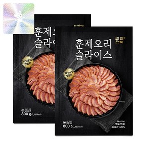 반찬단지 훈제오리 슬라이스 800g x 2봉, 2개