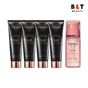 칼비사노 캐비어 블랙 마스크 80ml x4 + 클라우드 세럼 100ml, 1개, 단품