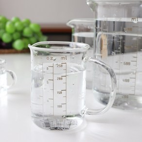 SL 내열계량컵 베이킹 비커 유리저그 눈금, 01)SL내열계량컵 소 250ml (976335), 1개