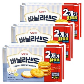 청우 바닐라샌드 180g*2입 x 3개, 360g