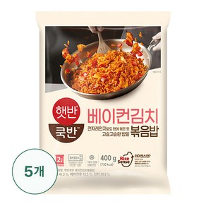 [CJ]햇반 베이컨김치볶음밥 400g X 5개, 200g