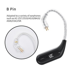 KZ AZ09 Bluetooth 모듈 B/QDC/S/C 핀 무선 이어폰 Fo KZ ZSN Po Casto D-FI Kila TRN MT1 TANGZU WANER SG, Black, 01 AZ09 C PIN