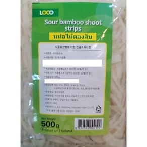 LOCO 태국 수어 뱀부슛 죽순채 Sou Bamboo shoot stips 500g woldfood, 1개