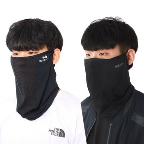 K2 SAFETY 귀걸이형 넥마스크+블루안트 페이스가드 넥스카프 2개입