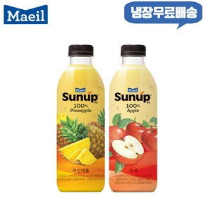 매일 썬업 100% 750ml 혼합 3개/파인애플2+사과1/냉장무료배송, 3개