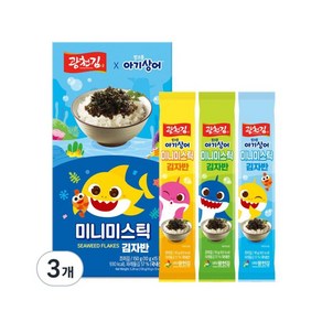 핑크퐁 미니미스틱 김자반 10g x 15p, 150g, 3개