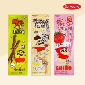 짱구 톡톡 스틱 3종 세트(초코 54g＋화이트 57g＋딸기 57g), 1개