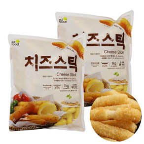 푸드드림 1+1이지푸드 치즈스틱 (25g x 약 40개입) 1kgx2봉, 1kg, 2개