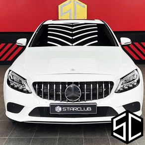 스타클럽 벤츠 C클래스 W205 페이스리프트 세로그릴 C200d C220d C250d C43, 대전장착점(공임비 10만 현장지불), 블랙-카메라없음