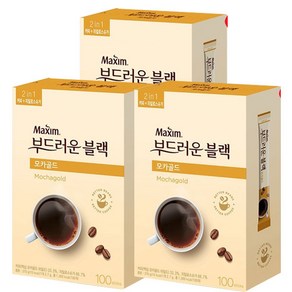 맥심 모카골드 부드러운 블랙 커피믹스, 2.7g, 100개입, 3개