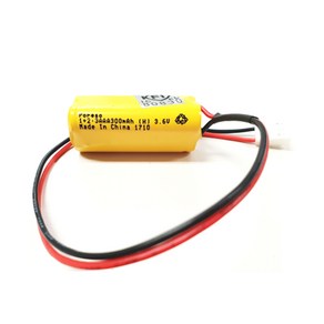 소방 예비전원 DC 3.6V 1+2 3AAA 300mAh PORESO 수신기 비상구 유도등 소방배터리 제이앤에스테크 포레소 LND 와우글로컴, 3핀 2타입 빨검